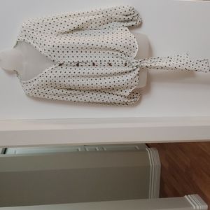 Entro Blouse Tie Detail sz S/M 34-36 bust